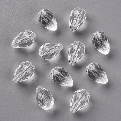 Transparent Acrylic Beads X-TACR-S128-01-1