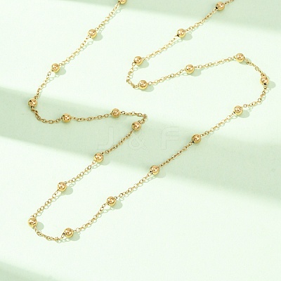 304 Stainless Steel Ball Link Chain/Satellite Chain Necklaces SA-CBA4160-20G-1
