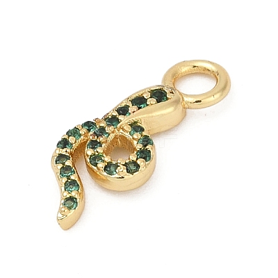 Brass Micro Pave Cubic Zirconia Pendants KK-G526-12G-02-1