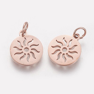 304 Stainless Steel Pendants STAS-Q201-T449R-1