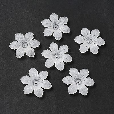 Transparent Acrylic Bead Caps MACR-J122-04-1