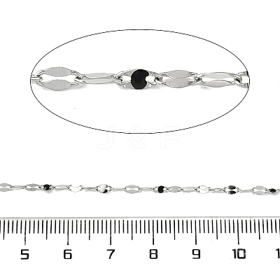 304 Stainless Steel Dapped Chains CHS-H036-01P-10-1
