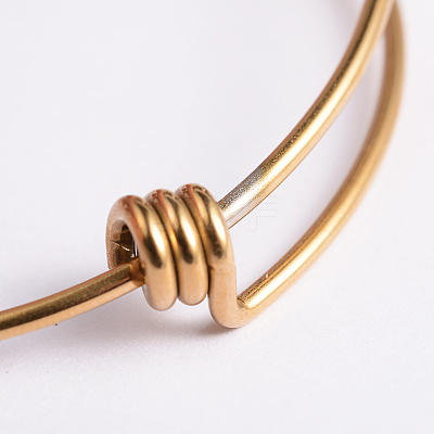 Adjustable Ion Plating(IP) 304 Stainless Steel Expandable Bangle Making STAS-D071G-1