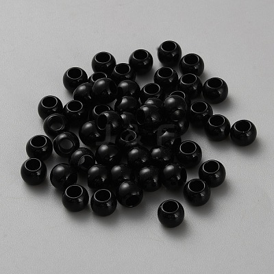 Opaque Acrylic Beads SACR-WH0008-024B-1