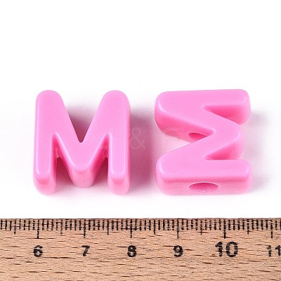 Opaque Acrylic European Beads OACR-M027-01M-02-1