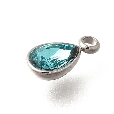 304 Stainless Steel Pendants STAS-Q346-04P-02-1