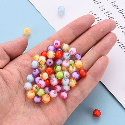 Transparent Acrylic Beads TACR-S152-21E-1