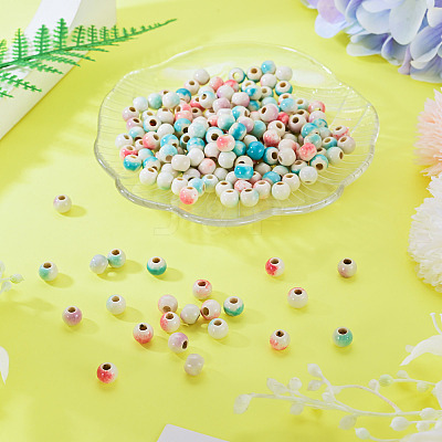 200Pcs Handmade Porcelain Beads PORC-TA0001-60-1