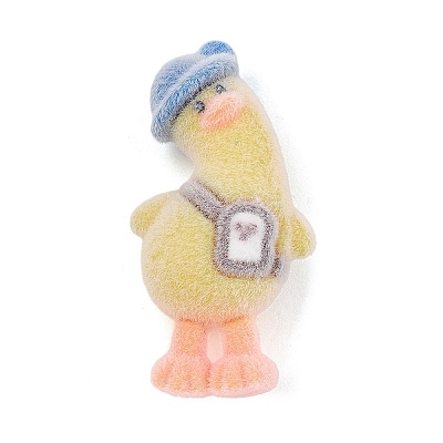 Animal Theme Flocking Silicone Pendants SIL-C012-03E-1