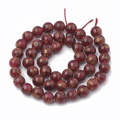 Natural Chalcedony Beads Strands G-S333-10mm-014D-1