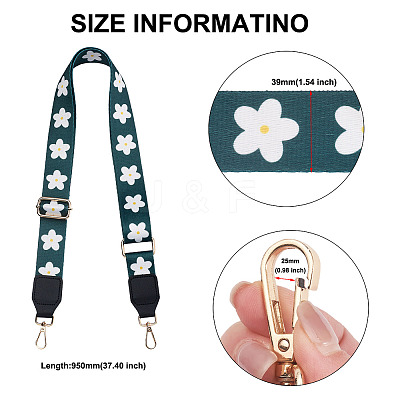 2Pcs Adjustable Polyester Bag Handles AJEW-GN0001-02-1