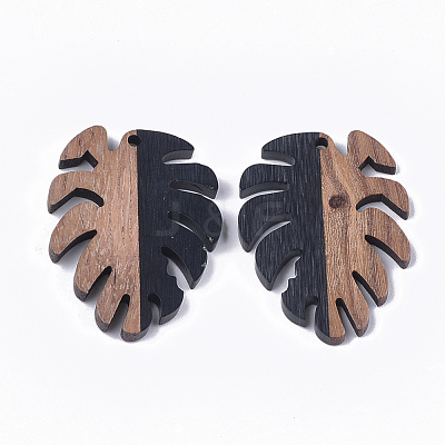Resin & Walnut Wood Pendants RESI-S358-57E-1