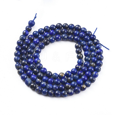 Natural Lapis Lazuli Beads Strands X-G-F662-04-3mm-1