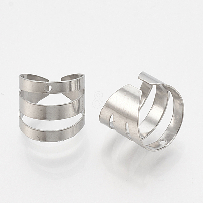 Tarnish Resistant 304 Stainless Steel Ear Cuff Findings STAS-T037-03-1