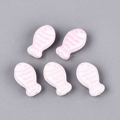 Handmade Porcelain Ceramic Beads PORC-Q005-05G-1