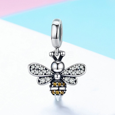 Thailand 925 Sterling Silver European Dangle Charms STER-FF0007-013AS-1
