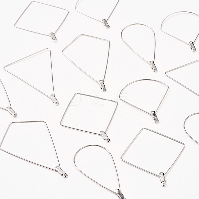 Tarnish Resistant 304 Stainless Steel Wire Pendants STAS-X0017-14P-1