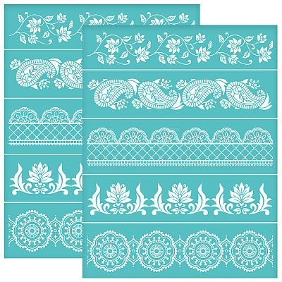Self-Adhesive Silk Screen Printing Stencil DIY-WH0338-130-1