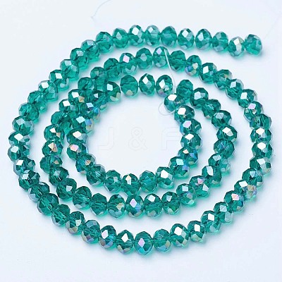 Electroplate Glass Beads Strands LS-EGLA-A044-T1mm-B18-1