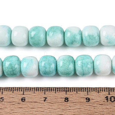 Ombre Effect Dyed Glass Beads Strands GLAA-N067-01A-02-1