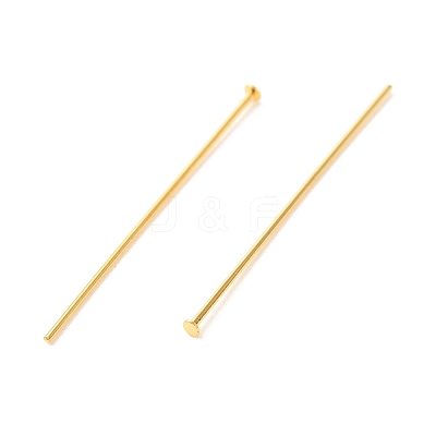 Brass Flat Head Pins X-KK-F824-114A-G-1