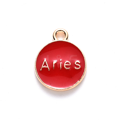 Alloy Enamel Pendants X-ENAM-S124-01B-07A-1