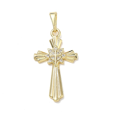 Brass with Crystal Rhinestone Pendants RB-CBA6830-03G-01-1