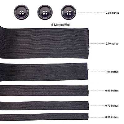 Flat Elastic Rubber Cord/Band EC-SZ0001-05-1