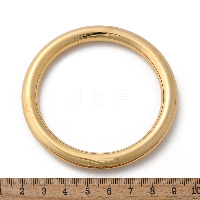 304 Stainless Steel Plain Bangles for Women LS-BJEW-S161-10G-1