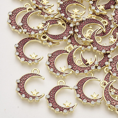 Alloy Enamel Pendants X-ENAM-N051-21A-1