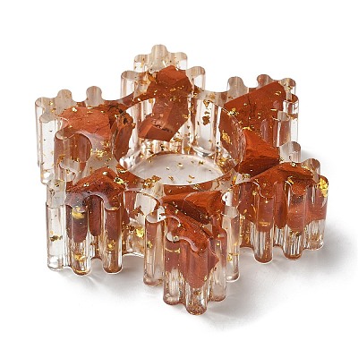 Natural Red Jasper & Resin Candle Holder Molds DJEW-H012-02C-1