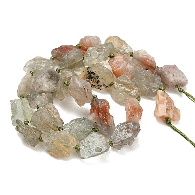 Raw Rough Natural Arusha Sunstone Beads Strands G-A322-B13-01-1