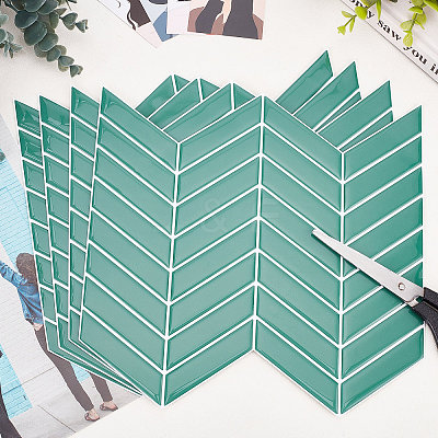3D PET Self-Adhesive Waterproof Arrow Pattern Wall Sign Stickers DIY-WH0308-145-1