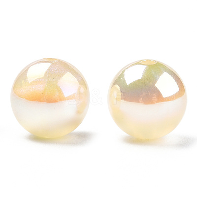 ABS Plastic Imitation Pearl Beads PACR-N013-01B-04-1