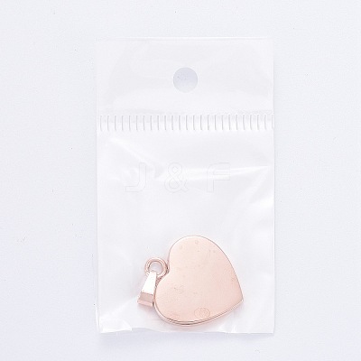 Ion Plating(IP) Fashionable 304 Stainless Steel Stamping Blank Tag Pendants LS-STAS-J002B-01RG-1