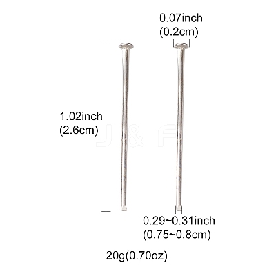 Iron Flat Head Pins IFIN-FS0001-30F-1