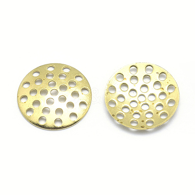 Brass Finger Ring/Brooch Sieve Findings X-KK-K184-37C-C-02-RS-1