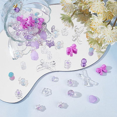 DIY Cute Beaded Stretch Bracelet Making Kit DIY-SC0020-60B-1