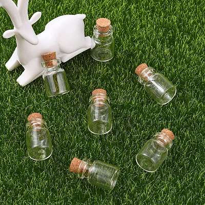 20Pcs Mini Cute Small Glass Jar Glass Bottles AJEW-YW0001-07-1