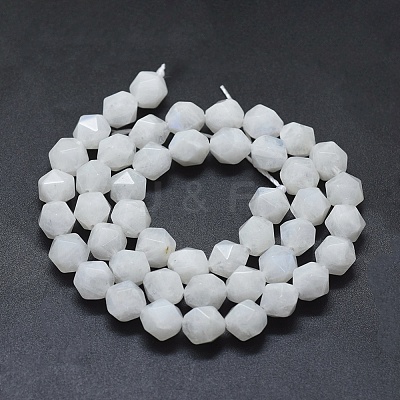 Natural Rainbow Moonstone Beads Strands G-D0013-56-1