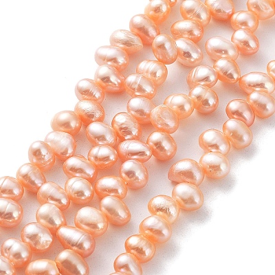 Natural Cultured Freshwater Pearl Beads Strands PEAR-J007-81B-1