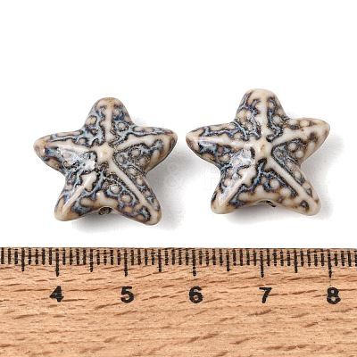 Vintage Handmade Porcelain Beads PR-CBA64B6-11A-1