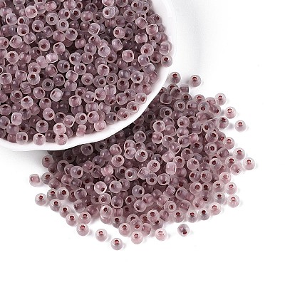 6/0 Transparent Inside Colours Glass Seed Beads SEED-N008-08C-1