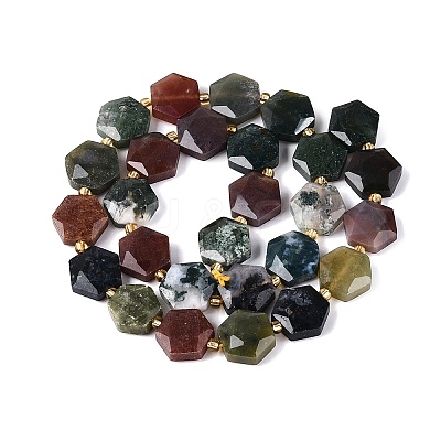 Natural Indian Agate Beads Strands G-N368-01A-23-1