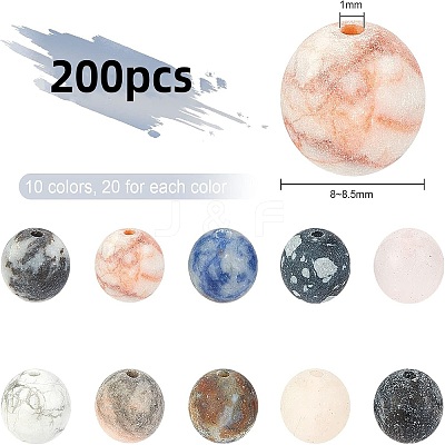 Natural Mixed Gemstone Beads G-NB0001-82-1