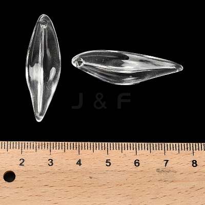 Transparent Acrylic Pendants MACR-K359-30-1