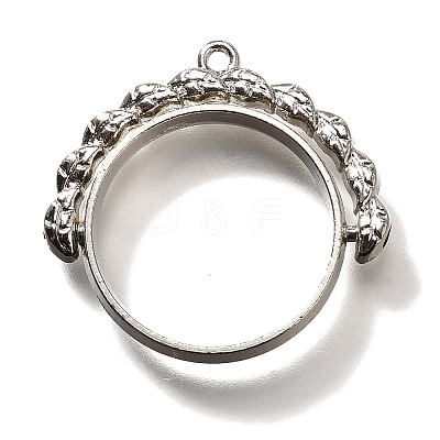 Alloy Open Back Bezel Pendants PALLOY-I223-17P-1