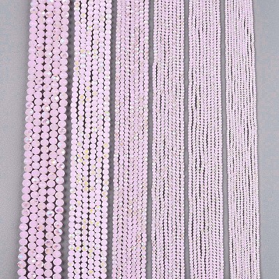 Electroplate Glass Beads Strands EGLA-A044-J2mm-L02-1