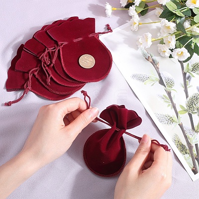 20Pcs Gourd Velvet Drawstring Bags TP-BBC0001-07B-05-1