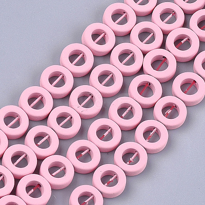 Spray Painted Non-magnetic Synthetic Hematite Beads Strands G-T116-20A-05-1